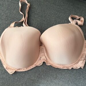 Victoria's Secret Nude Lace Bra